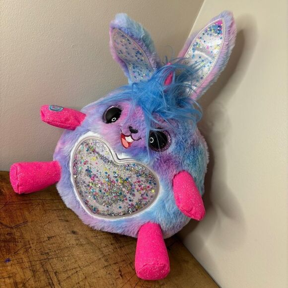 Rainbocorns 10" Talkin' Jelly Shake Surprise Zuru Tie Dye Purple Unicorn Bunny G - Picture 3 of 6